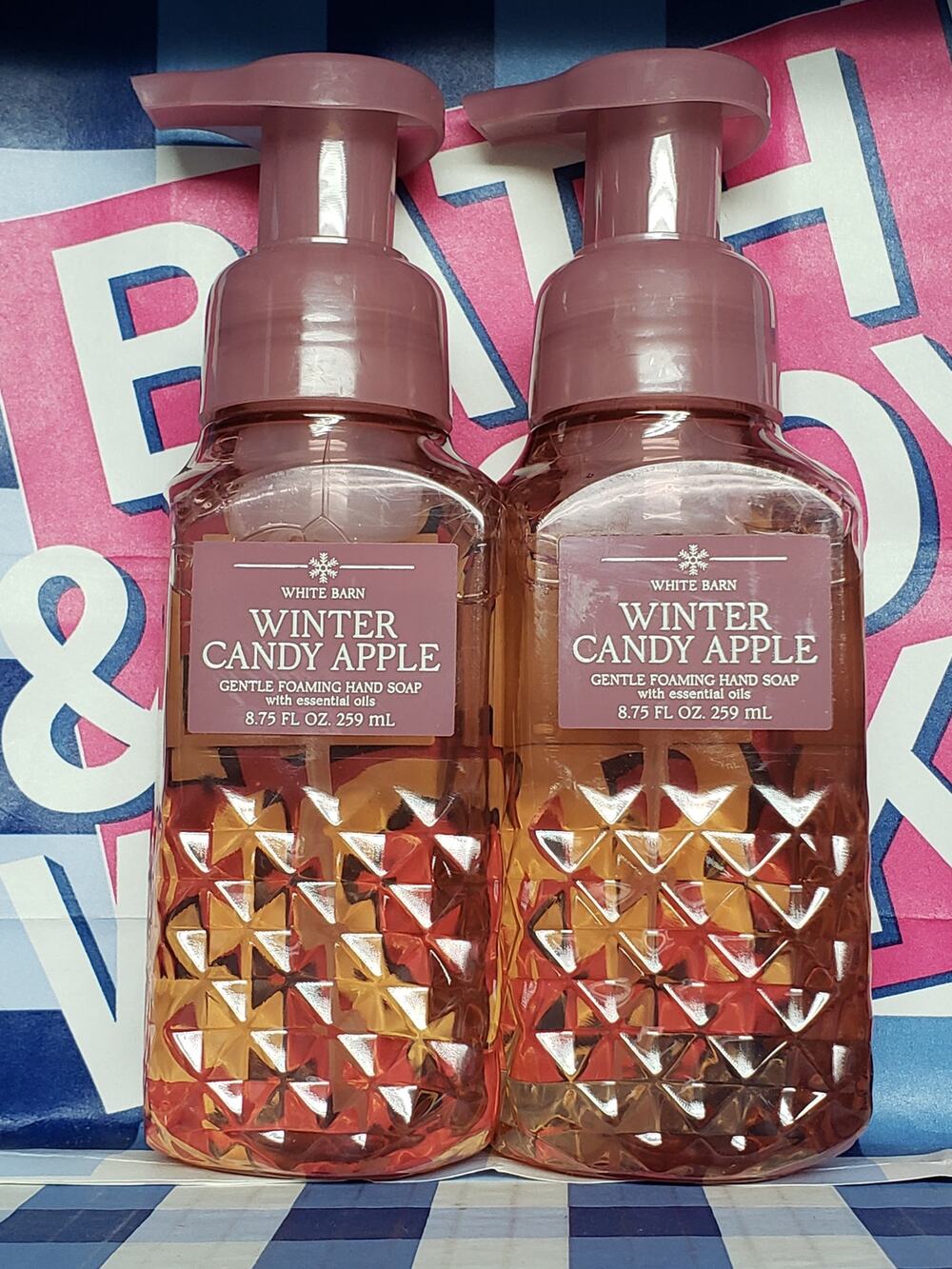 BBW Winter Candy Apple Gentle Foaming Hand Soap 2 Pack